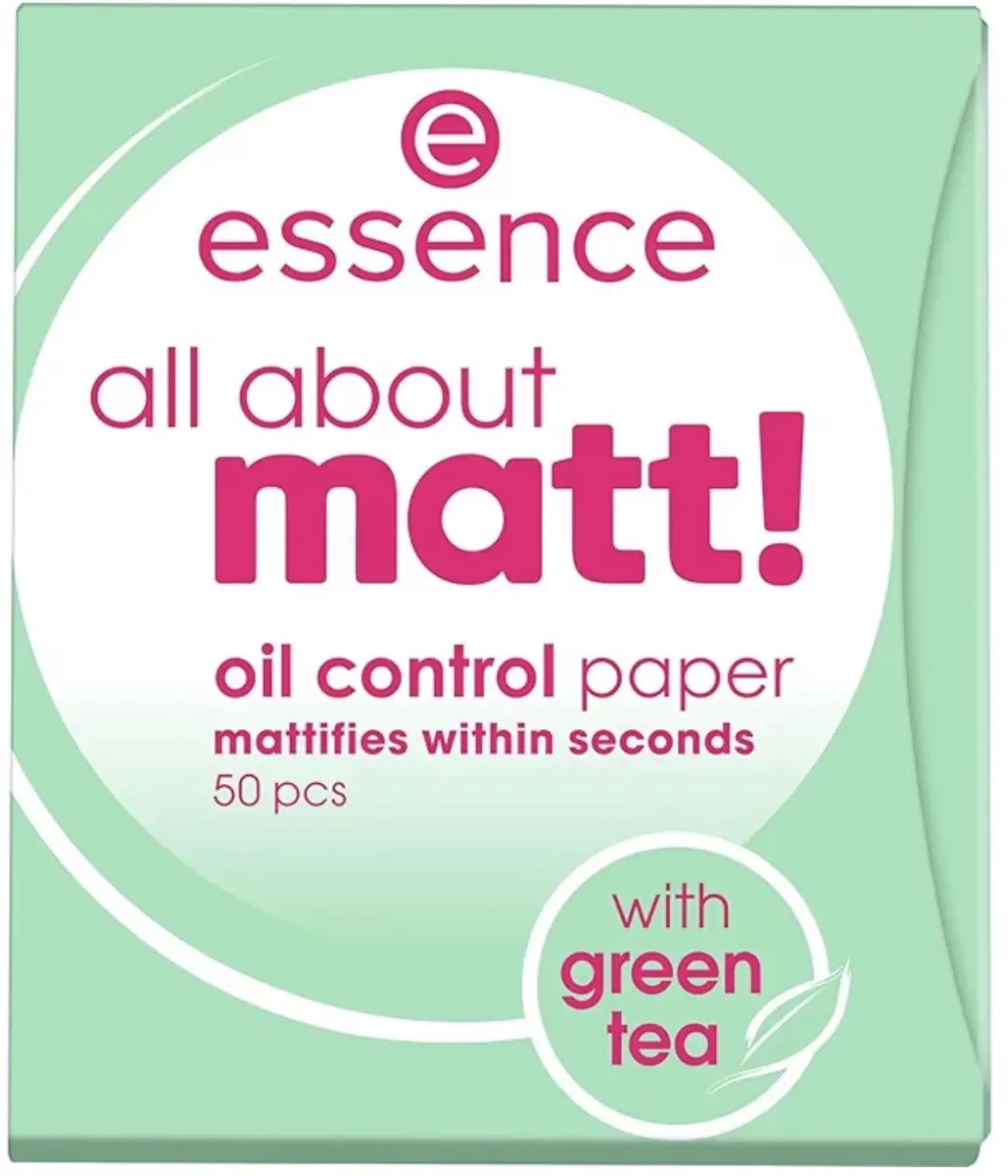 Essence All About Matte Olie-Absorberende Blaadjes 50 Stuks