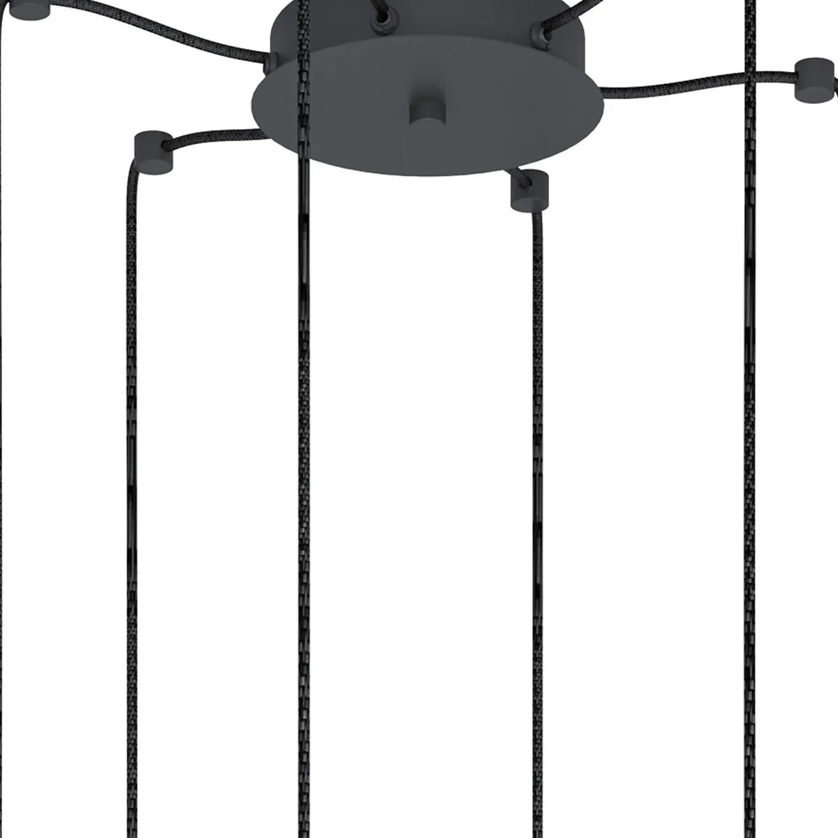 Eglo Giaconecchia Hanglamp E27 - Ø18cm - Antraciet - afbeelding 3 van 6