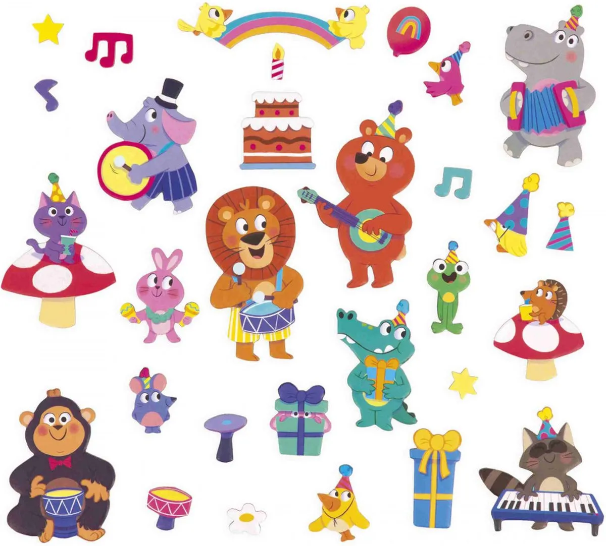Janod Magneti Stories Dierenfeest Magneetset 30 Magneten