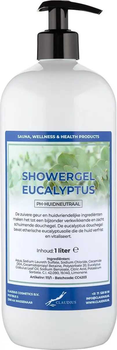 Splashbox Cosmetics Douchegel Eucalyptus 1L