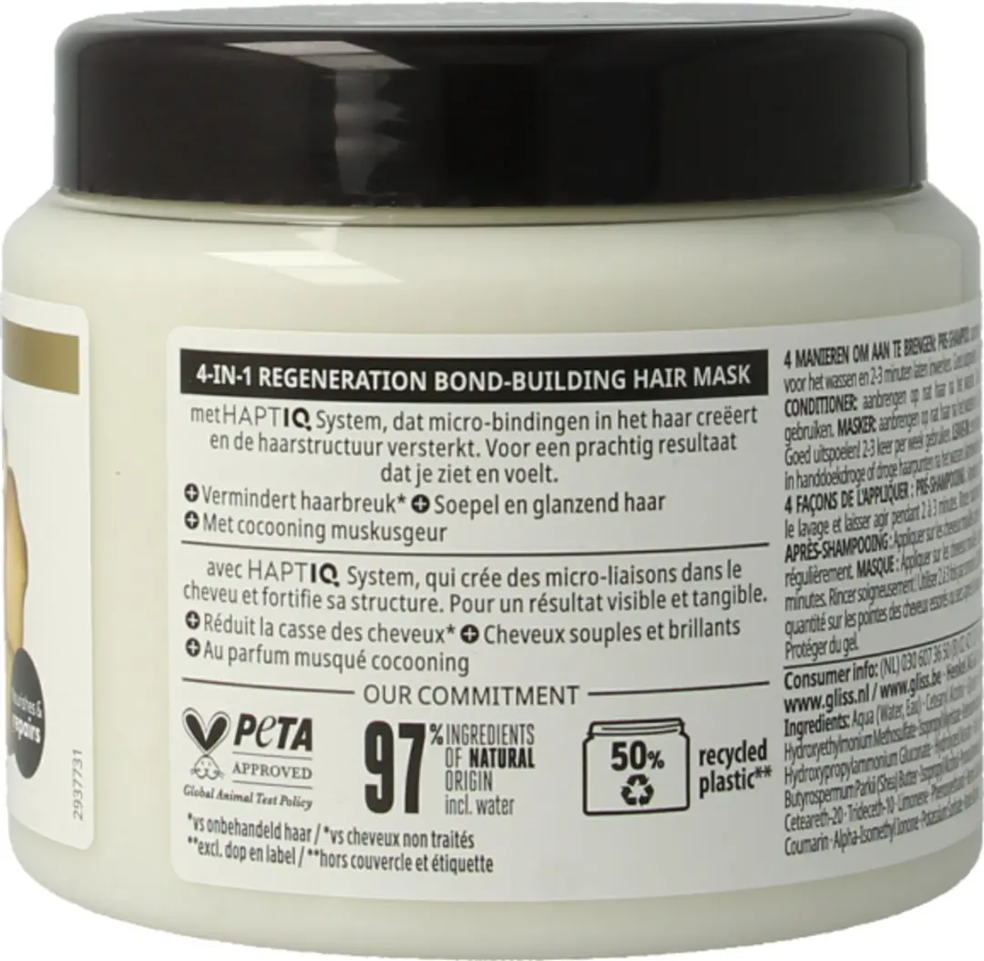 Gliss Haarmasker Total Repair 400ml