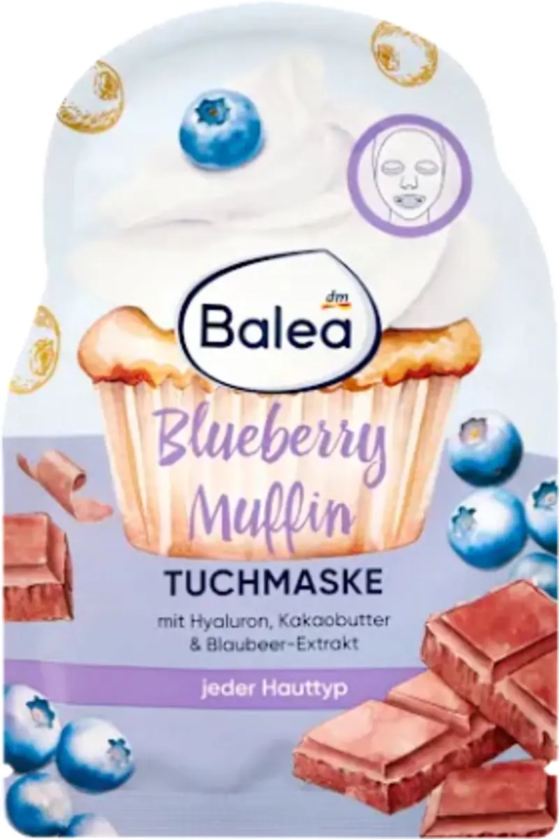 Balea Gezichtsmasker Blueberry Muffin