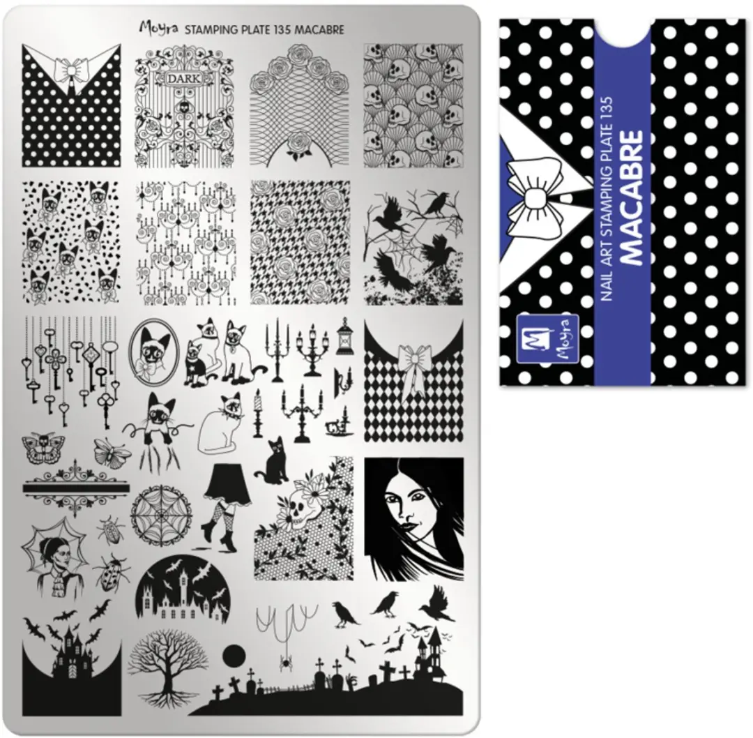 Moyra Stamping Plate 135 Macabre - 55g