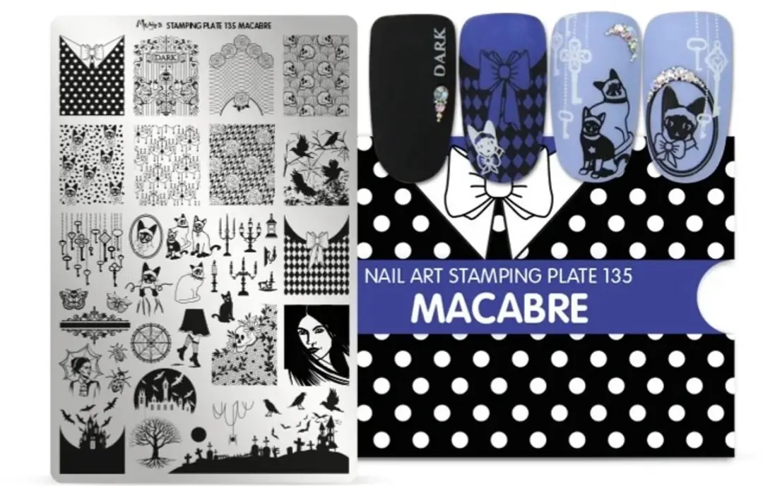 Moyra Stamping Plate 135 Macabre - 55g