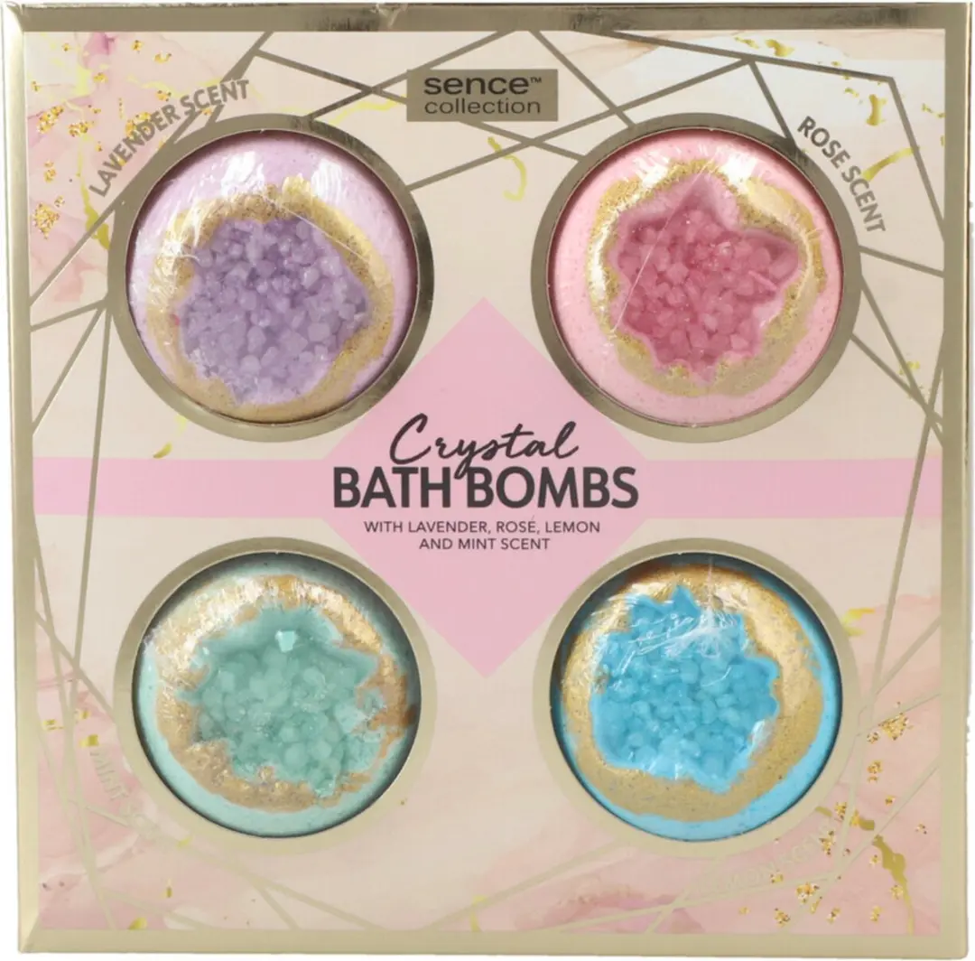 Sence Bruisbal Crystal Bath Bomb Geschenkset