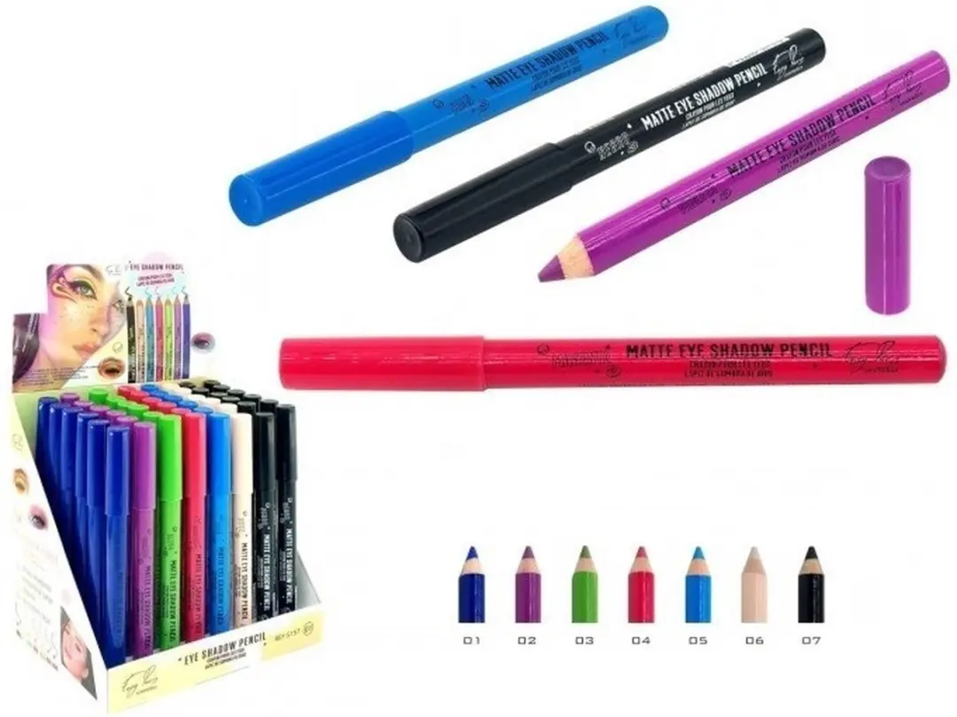 Easy Paris Cosmetics Jumbo Matte Oogschaduw Potlood 7-delig