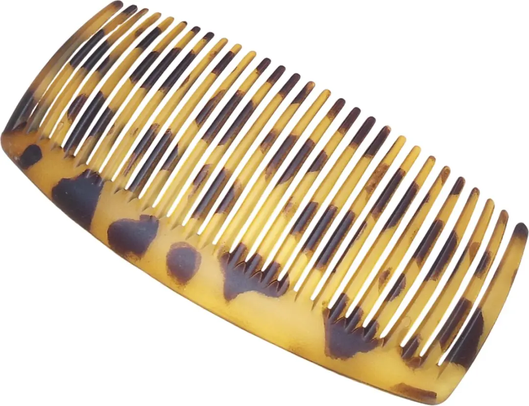 Hairmode Haarkam Zijkam Siliconen Dierenprint Geel