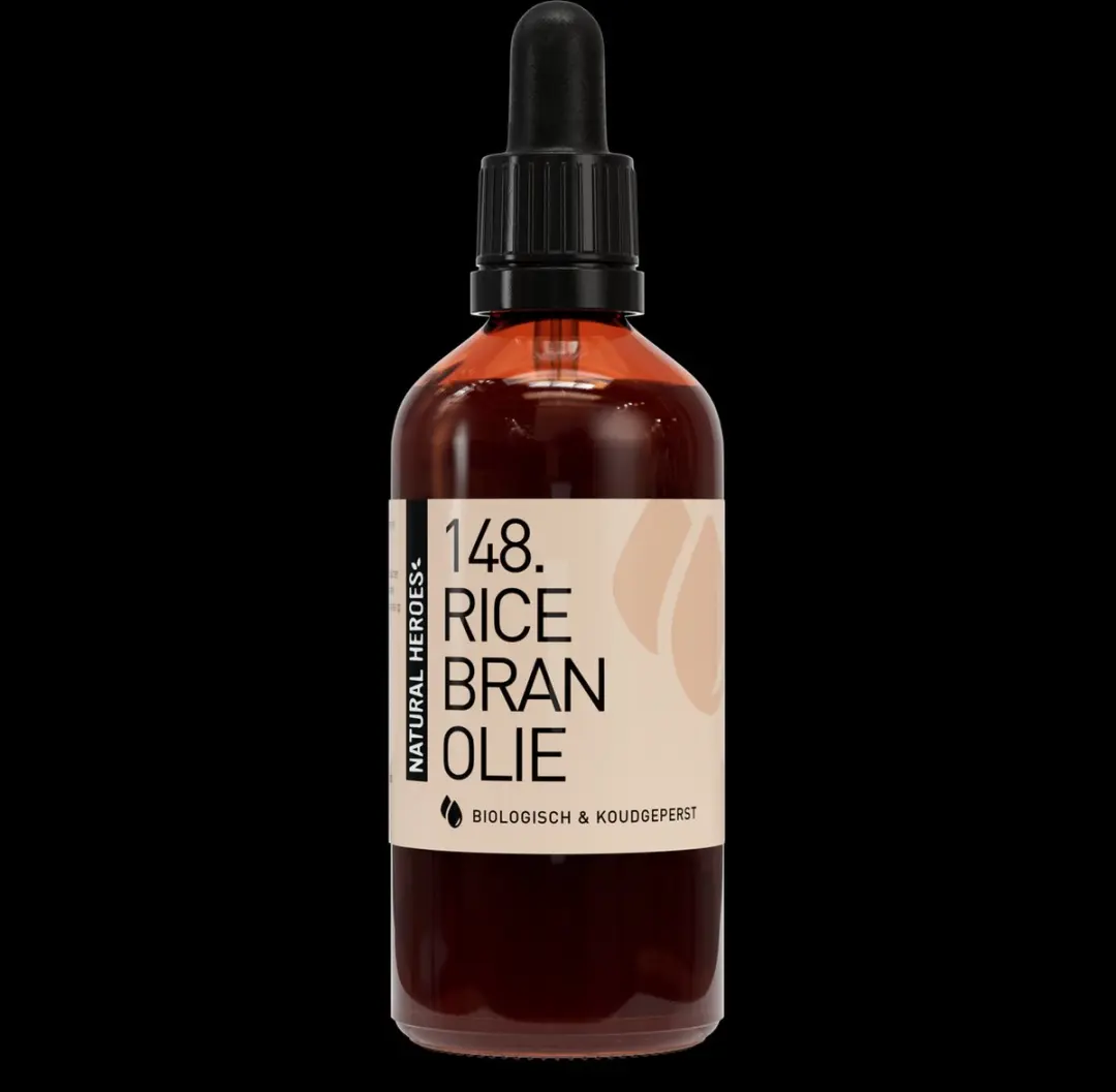 Natural Heroes Rice Bran Olie 100ml - Biologisch & Koudgeperst