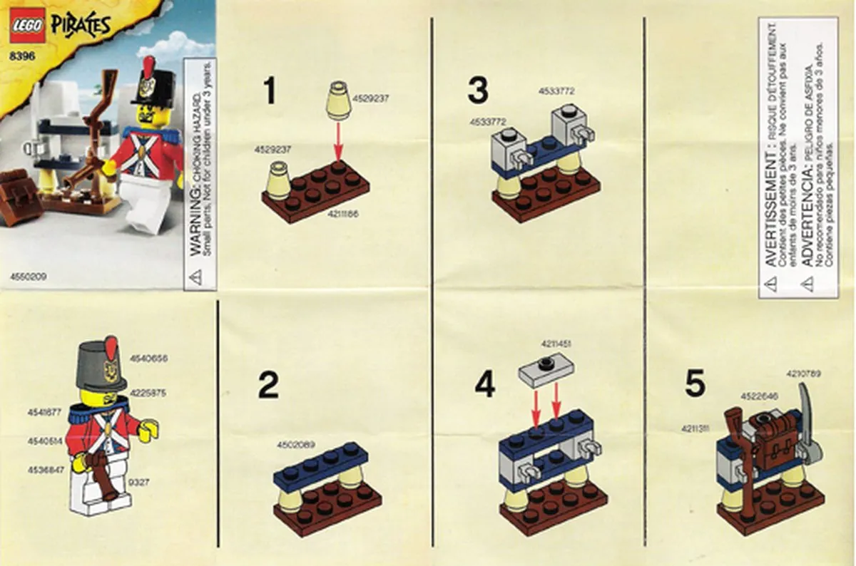 LEGO Pirates Militair Arsenaal 8396 - Rood