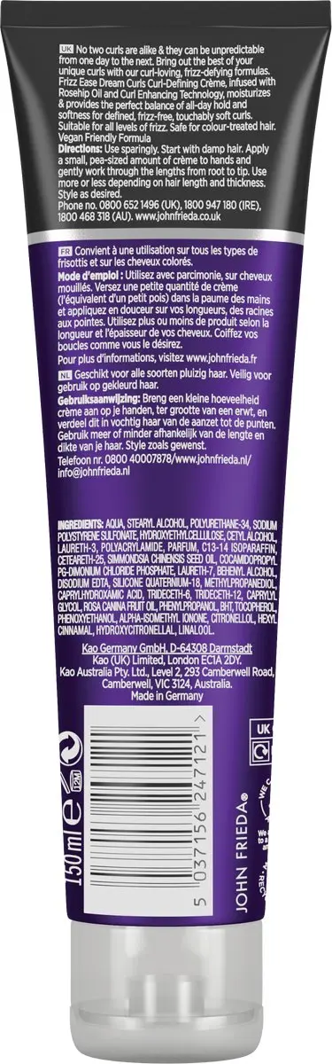 John Frieda Dream Curls Curl Defining Crème 150ml