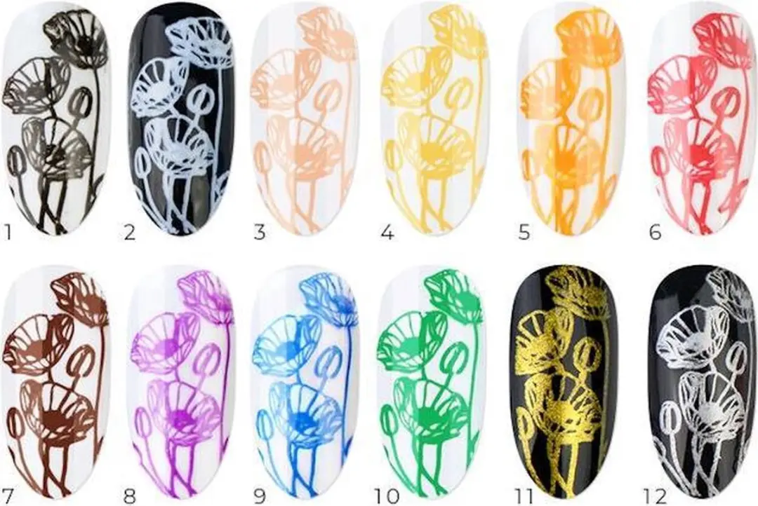 Modena Nails UV/LED Stempel Gellak 06 - 7.3ml - Oranje/Rood