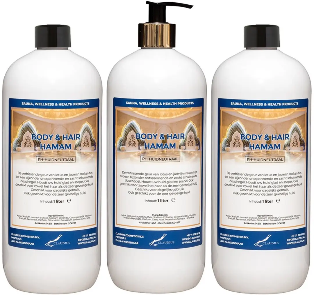 Splashbox Cosmetics Body & Hair Hamam 1L - 5 Stuks