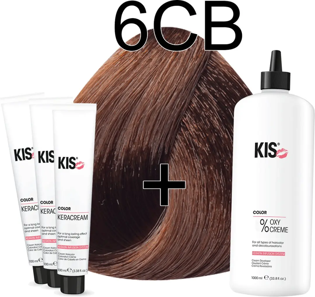 KIS KeraCream Color 6CB Donker Chocolade Blond Haarverf