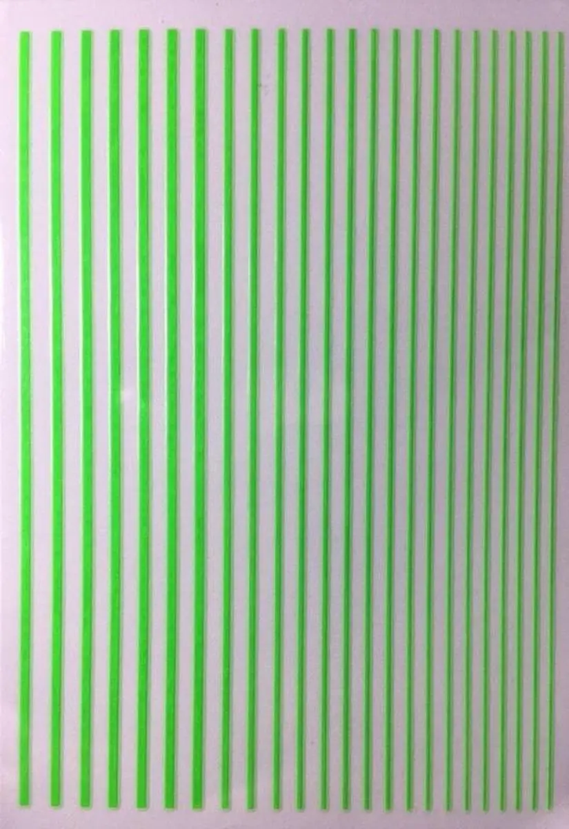 Korneliya Nailart Strips Neon Groen