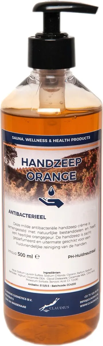 Splashbox Cosmetics Handzeep Orange 500ml