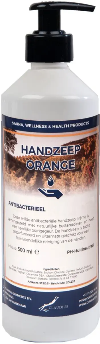 Splashbox Cosmetics Handzeep Orange 500ml