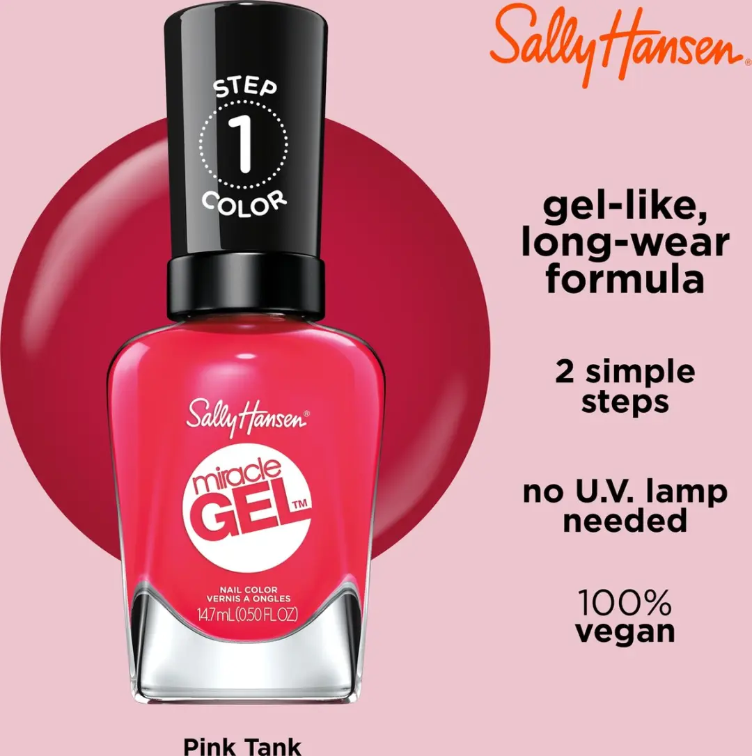 Sally Hansen Miracle Gel Nagellak 220 Pink Tank - 14.7ml