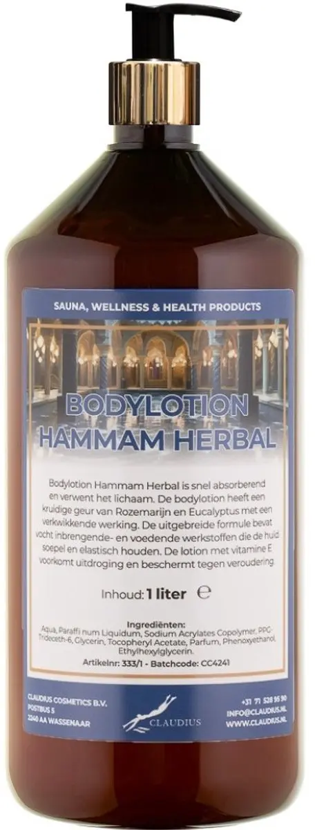 Splashbox Cosmetics Hammam Herbal Bodylotion 1L