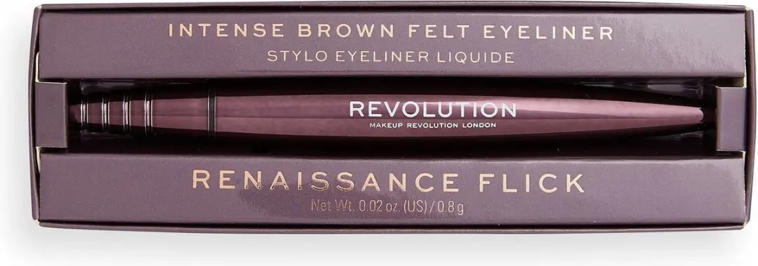 Makeup Revolution Eye Liner Renaissance Flick Liquid Eyeliner 0.8g - Bruin