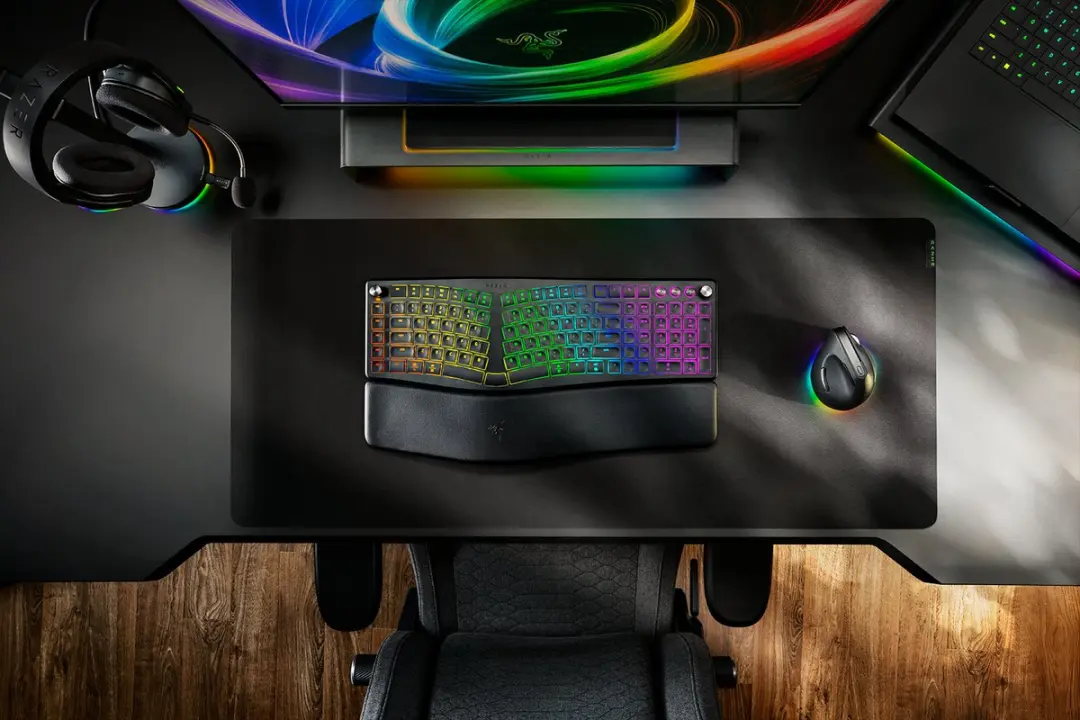 Razer Pro Type Ergo RZ03-05440100-R3M1 Draadloos Toetsenbord - Zwart - afbeelding 6 van 6