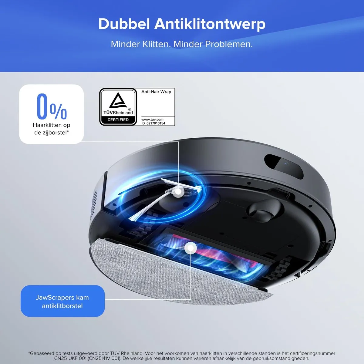 Roborock Q7 BF+ Robotstofzuiger - 8000Pa - Zwart