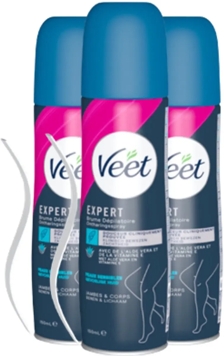 Veet Ontharingsspray Gevoelige Huid 450ml