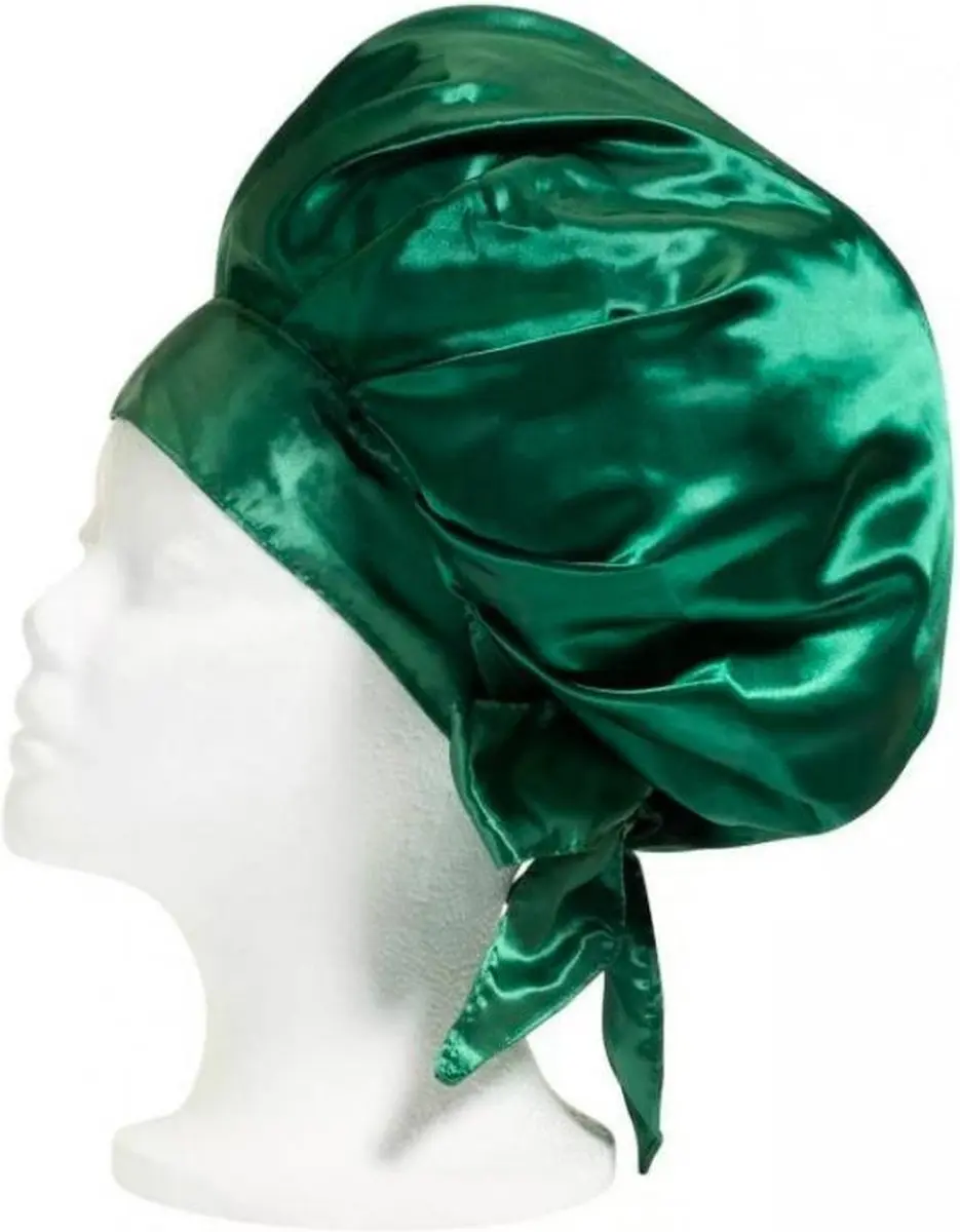 Cantu Satin Sleep Cap - Groen