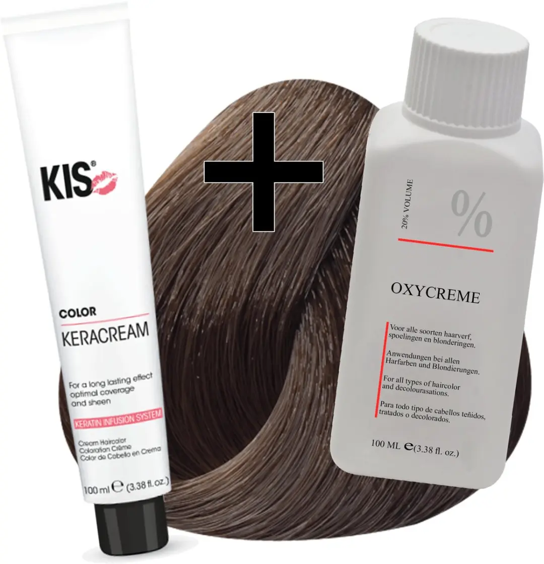 KIS Haarverfset 6N Donkerblond 100ml