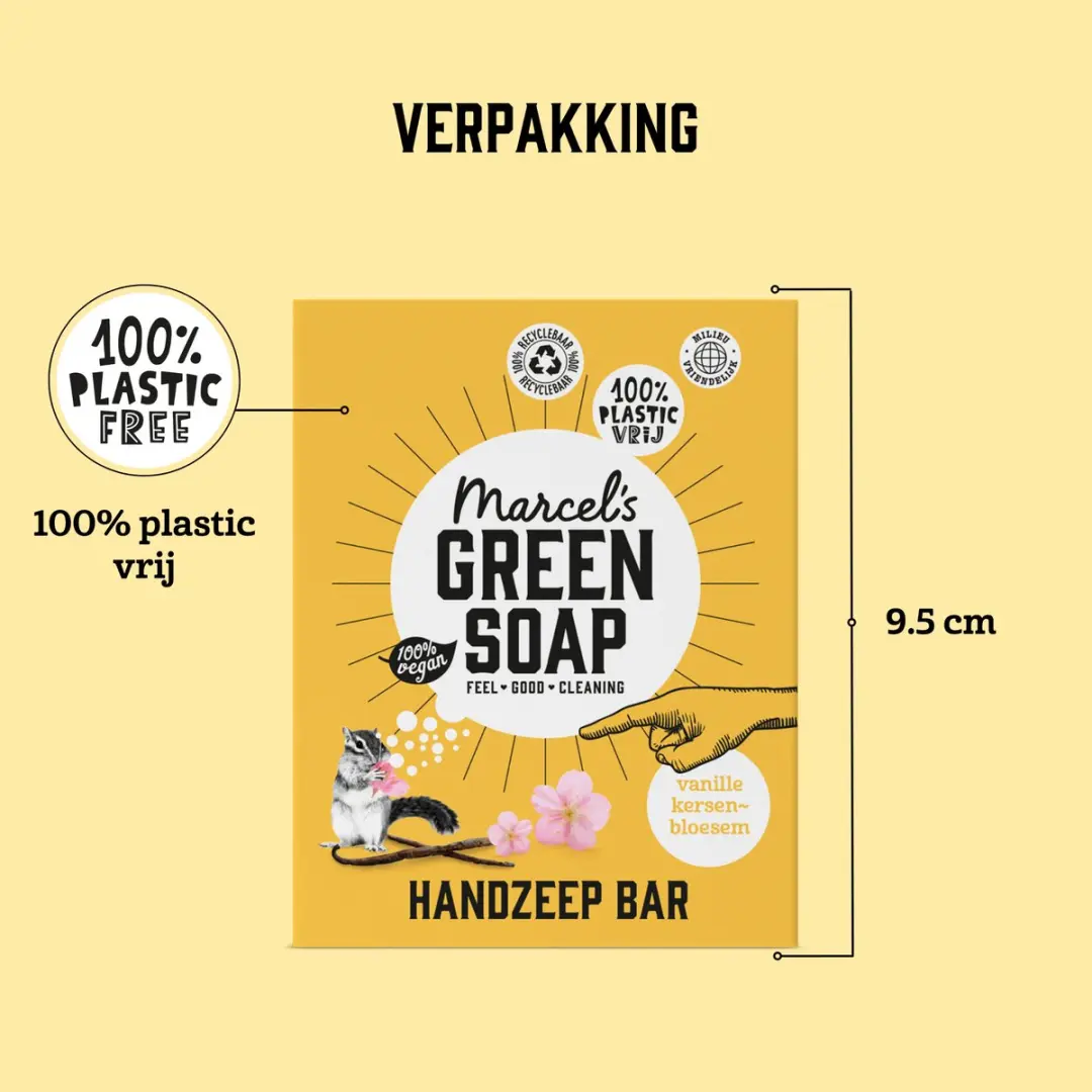 Marcel's Green Soap Handzeep Bar Vanille & Kersenbloesem - 6x90g