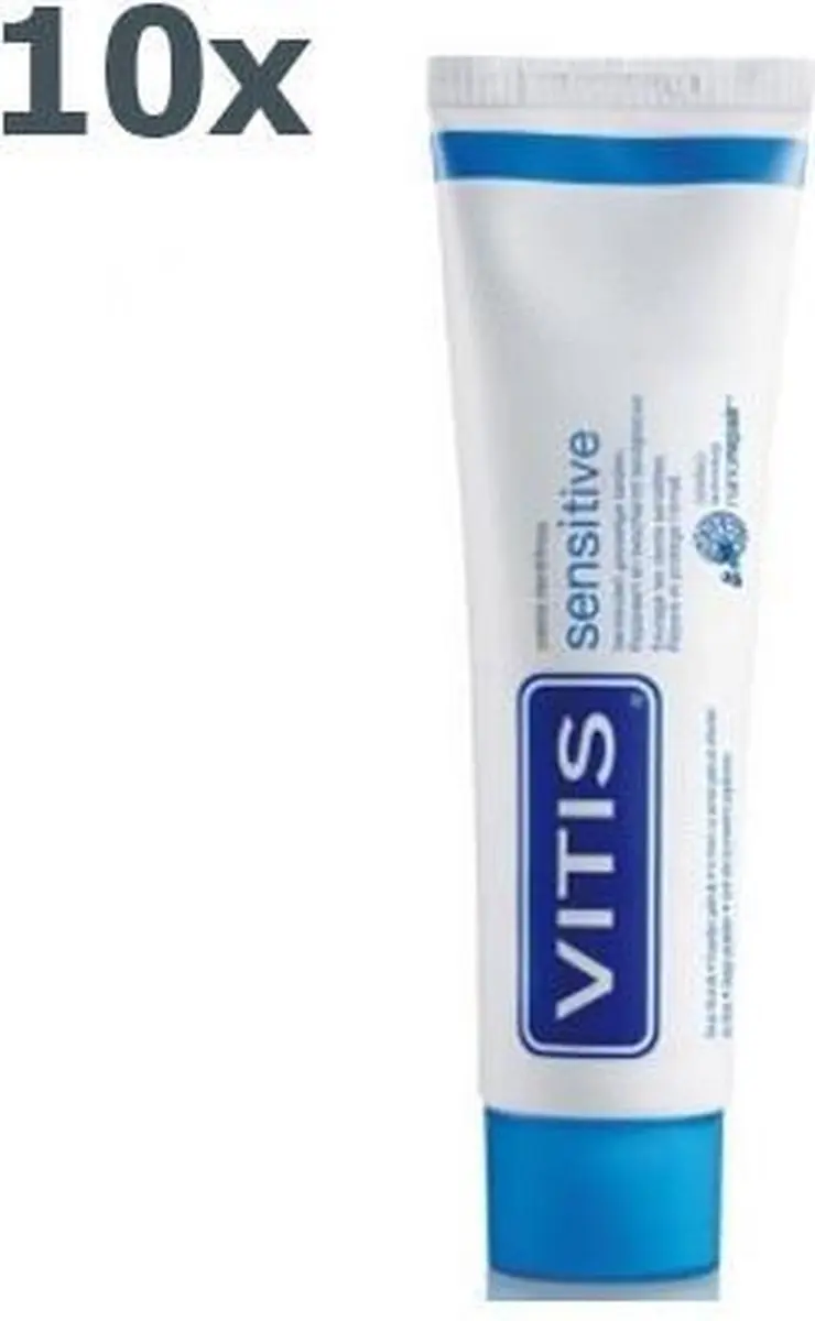 Vitis Sensitive Tandpasta 75ml - 10 Stuks
