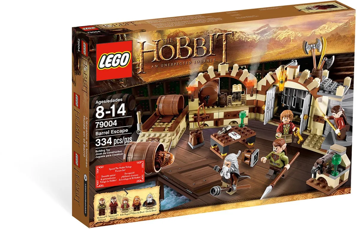 LEGO The Hobbit Ontsnapping in een ton 79004 - 313 Stukken
