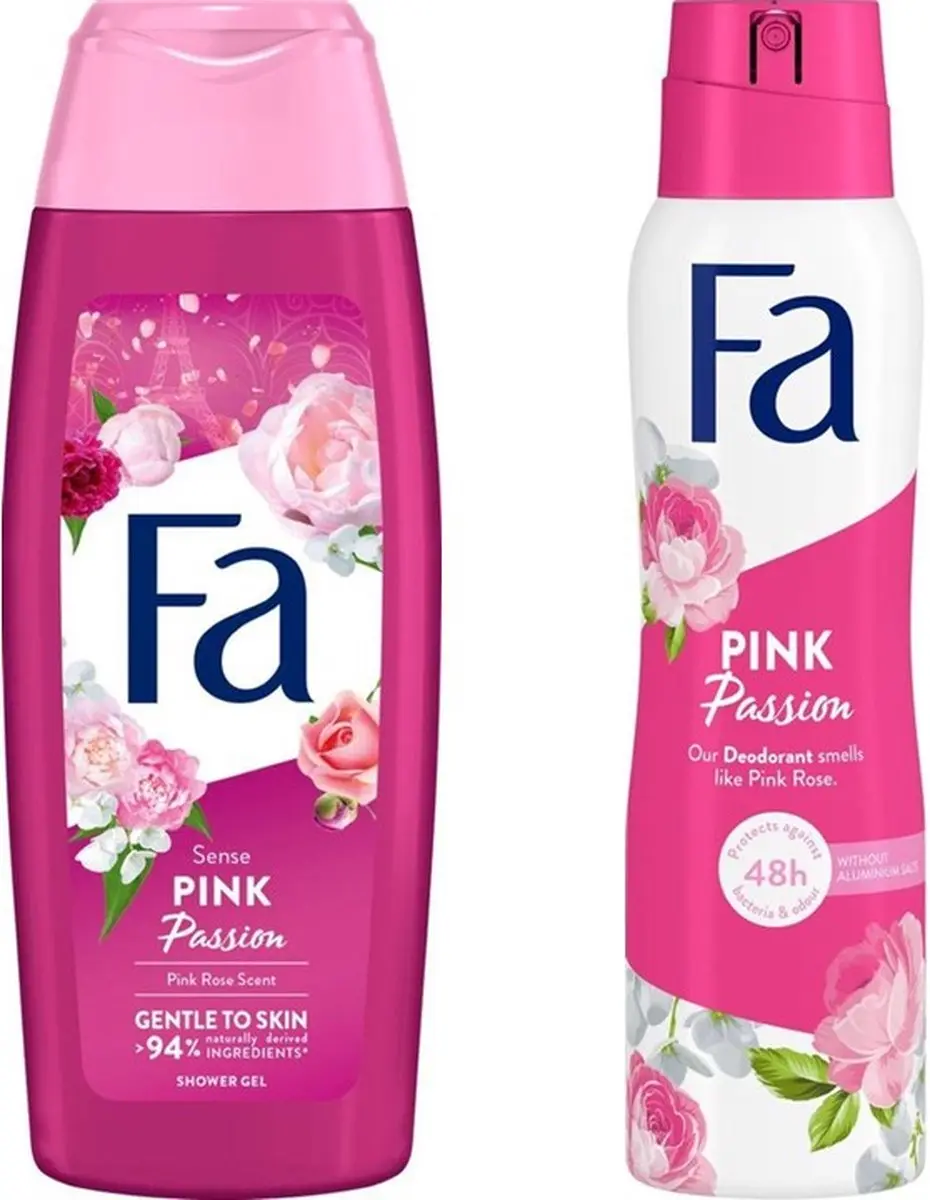 Fa Pink Set Douchegel 250ml + Deo Spray 150ml