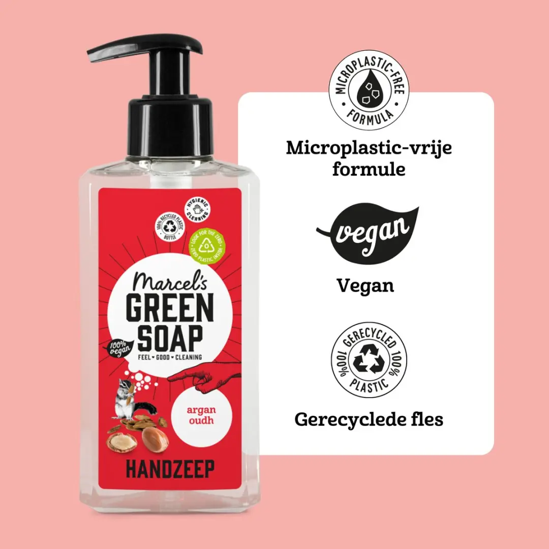 Marcel's Green Soap Handzeep Argan & Oudh 250ml - 6 Stuks