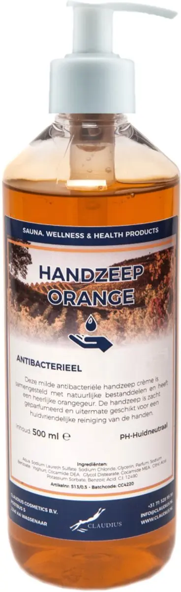 Splashbox Cosmetics Orange Handzeep 500ml