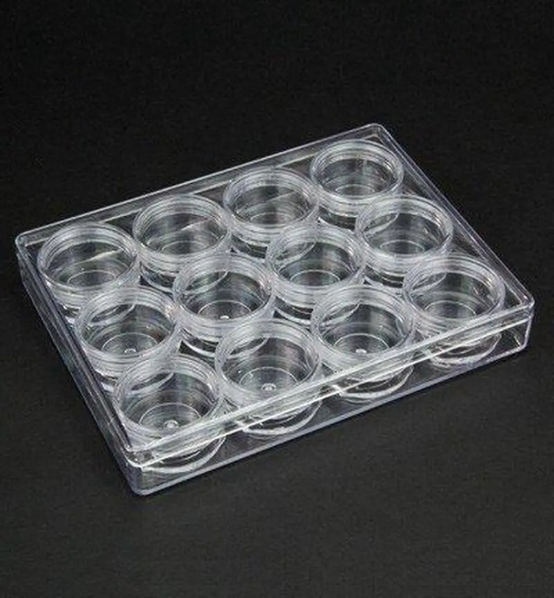 Korneliya CHIMP Plastic Potjes 5ml - 12 Stuks - Transparant