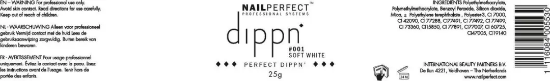 Nail Perfect Dip Poeder Soft White 25gr - Wit