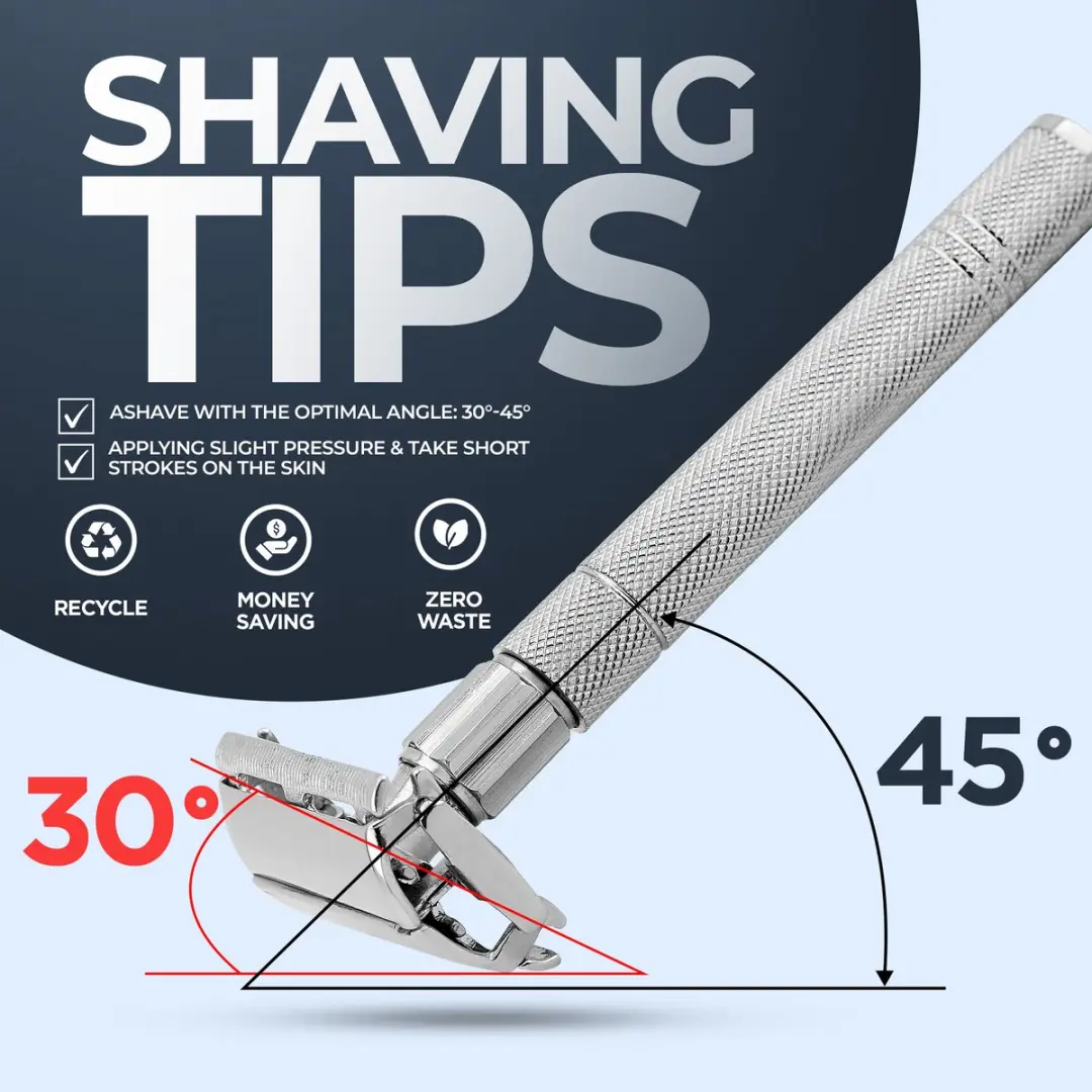Haryali London Butterfly Opening Safety Razor - Zilver - 5 Stuks