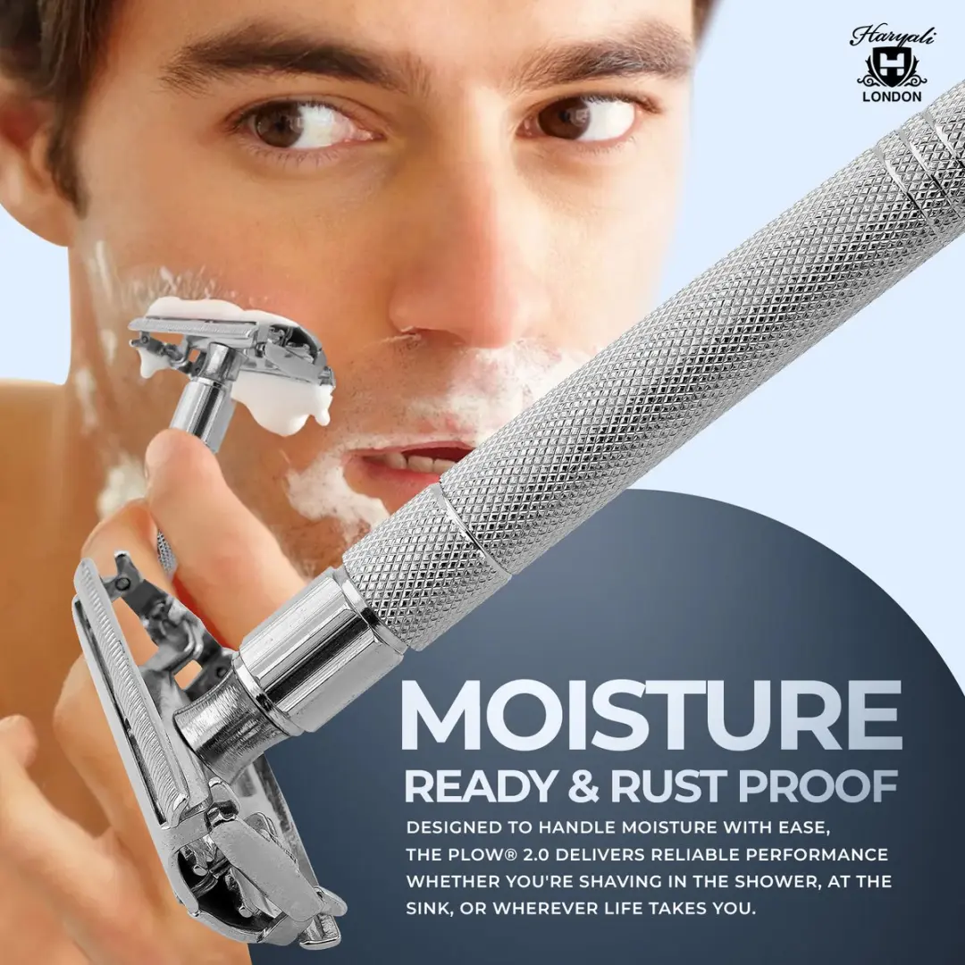 Haryali London Butterfly Opening Safety Razor - Zilver - 5 Stuks