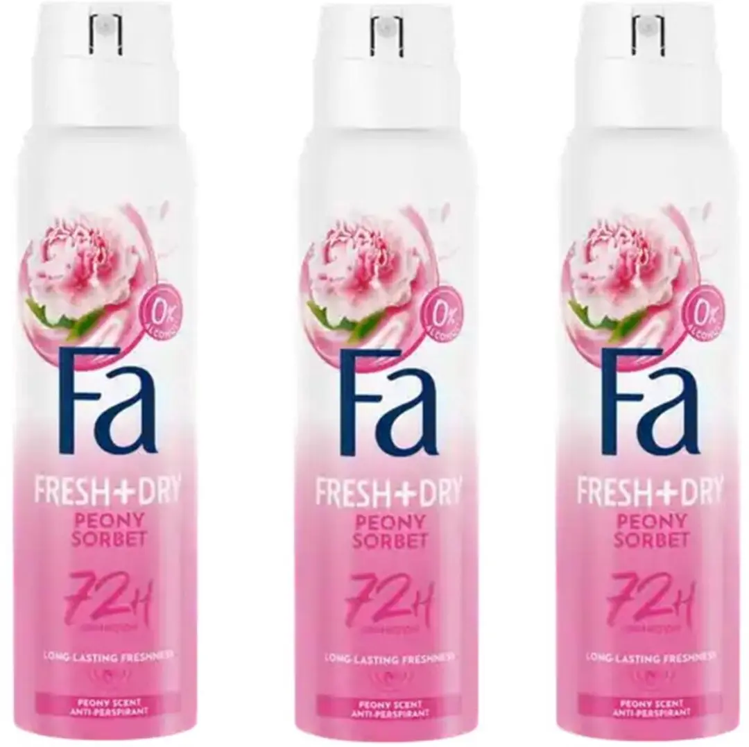 Fa Deo Spray Sweet Rose 3x150ml