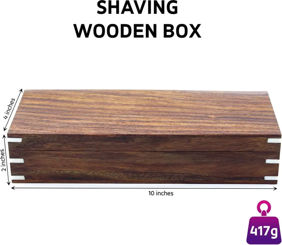 Haryali London Luxe Scheerset Houten Kist - 5-delig