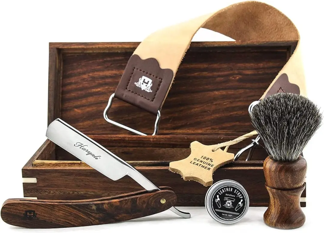 Haryali London Luxe Scheerset Houten Kist