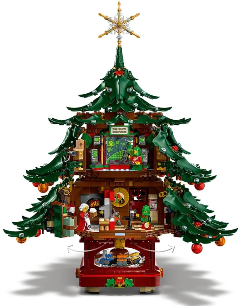 LEGO Icons Kerstboom 41843 - 3171 Stukken - 8 Minifiguren