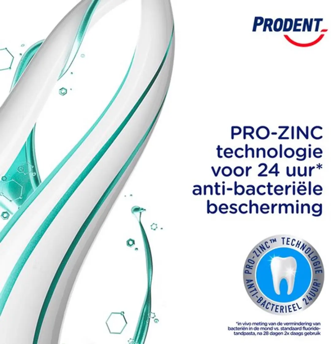 Prodent Tandpasta Wit + Fris 300ml - 4 Stuks