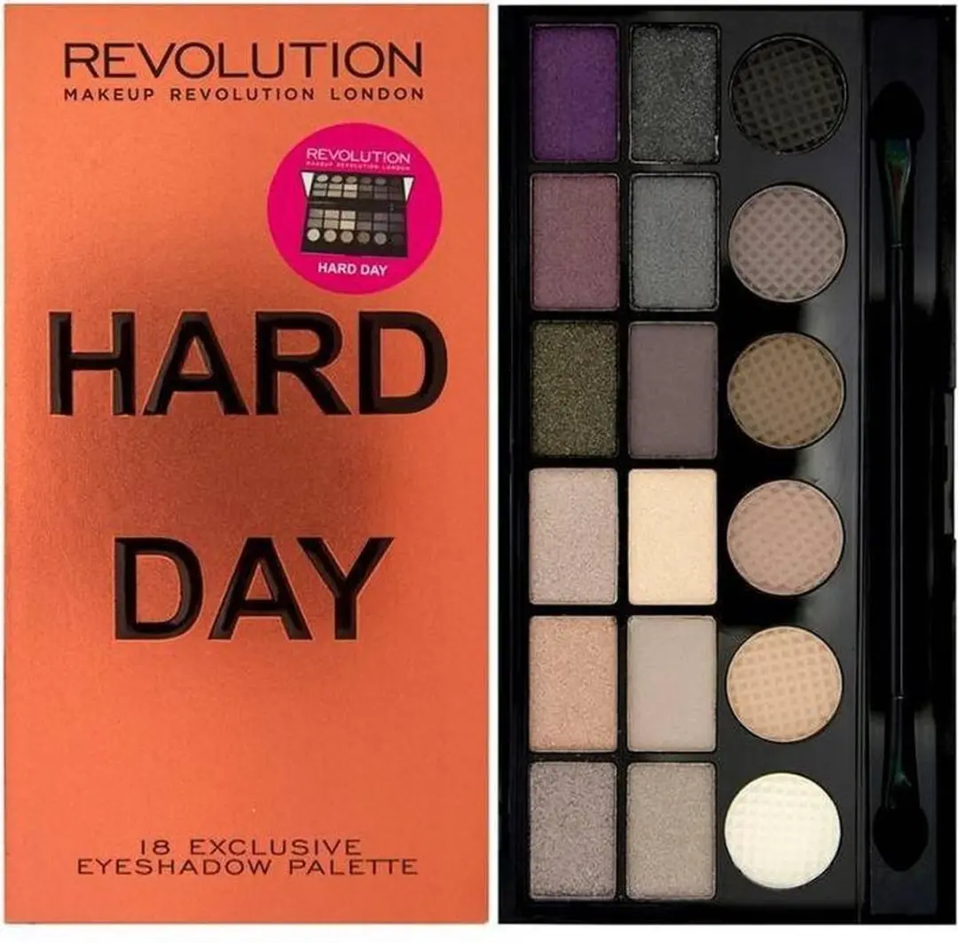 Makeup Revolution Hard Day Oogschaduw Palette - 18 Kleuren