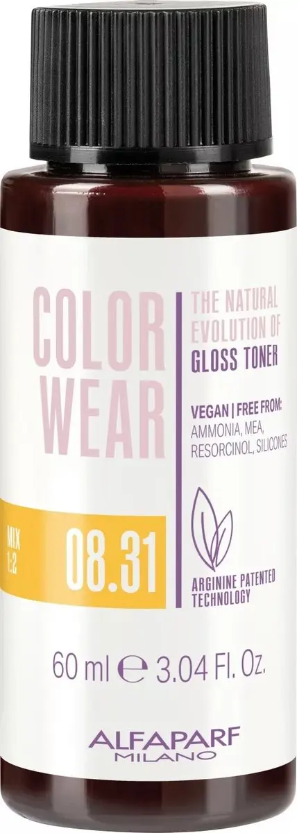 ALFAPARF Color Wear Gloss Toner 08.31 - 60ml - Geel