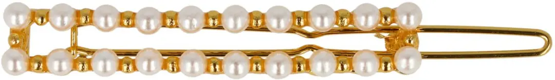 Haarsoires Haarspeld 5cm - Parelwit Goud
