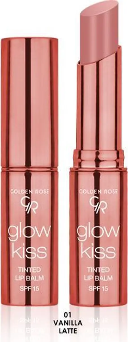 Golden Rose Glow Kiss Tinted Lip Balm 01 Vanilla Latte