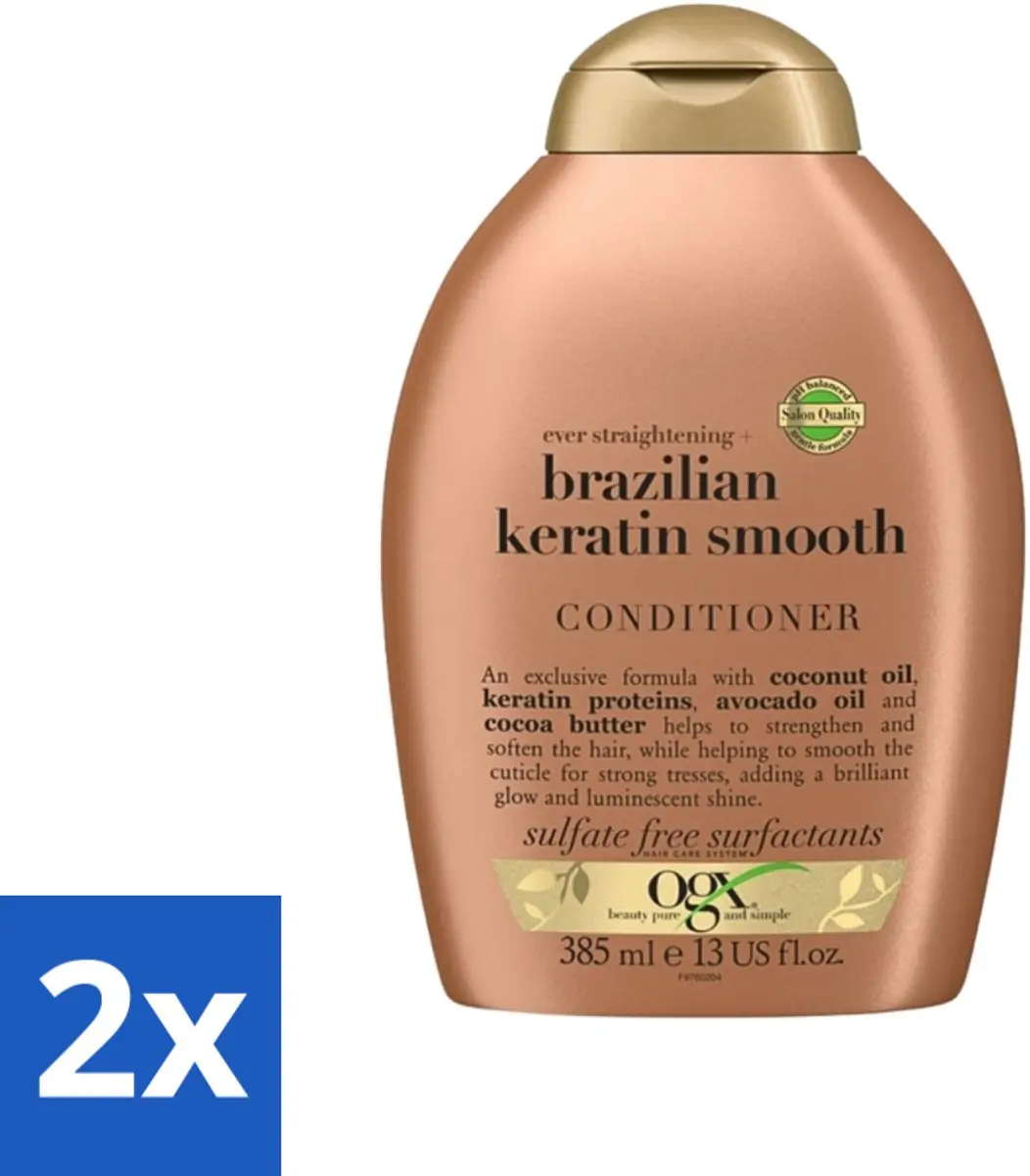 OGX Brazilian Keratin Smooth Conditioner 385ml