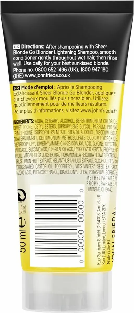 John Frieda Sheer Blonde Go Blonder Conditioner Mini 20 Stuks