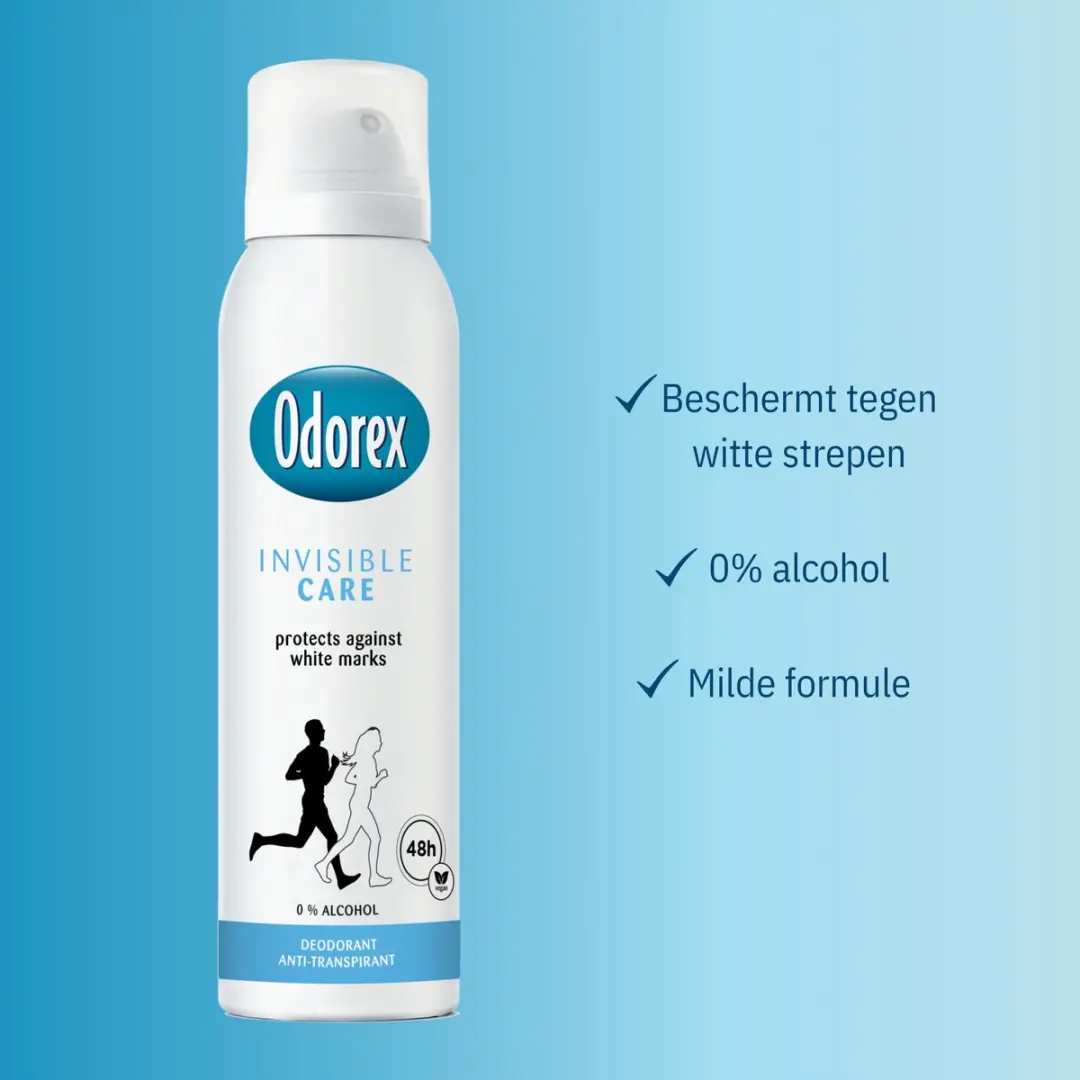 Odorex Invisible Care Anti-Transpirant Spray - 6x150ml